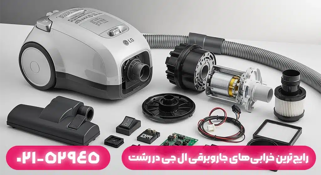 رایج‌ترین خرابی‌های جاروبرقی ال جی در رشت​