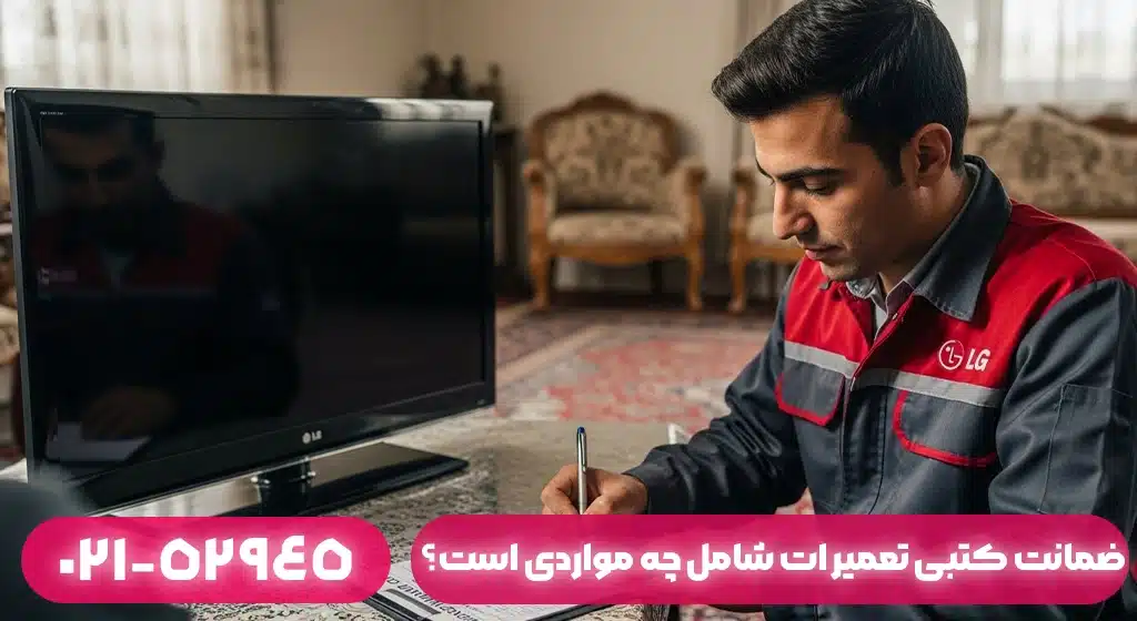 ضمانت کتبی تعمیر تلویزیون ال جی در فومن شامل چه مواردی است؟